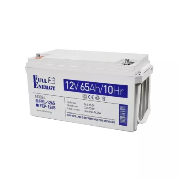 Full Energy FEL-1265 65А*г 12В гелева Свинцево-кислотна акумуляторна батарея