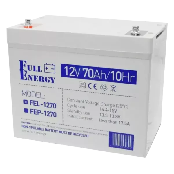 Full Energy FEL-1270 12V 70 Ah Акумулятор гелевий