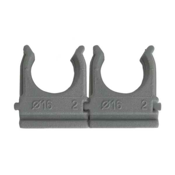 Крепление Ziplex для гофри d 16 сіре (100 шт)