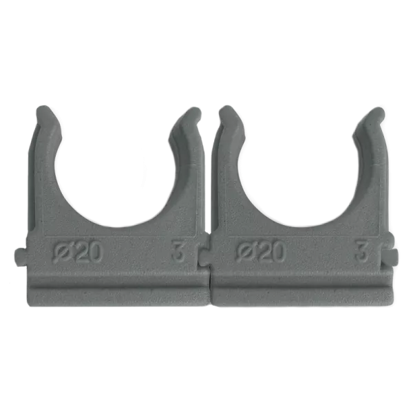 Крепление для гофри d 20 сіре (100 шт)