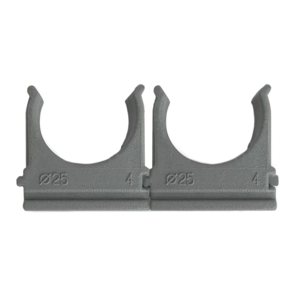 Крепление Ziplex для гофри d 25 сіре (100 шт)