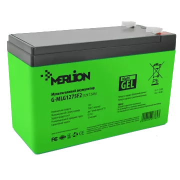 MERLION G-MLG1275F2 7.5 А*г 12В Свинцево-кислотна акумуляторна батарея