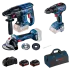 Bosch GBH 180-LI + GSR 18V-50 + GWS 180-LI Набір інструментів перфоратор + шуруповерт + болгарка