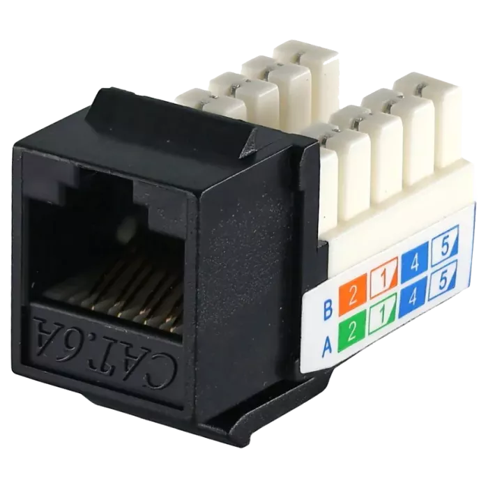 KeyStone RJ45 UTP, кат. 5e, 6, 6a, 110, Slim, W - 16.6 мм Модуль