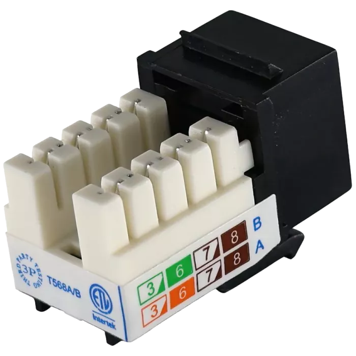 KeyStone RJ45 UTP, кат. 5e, 6, 6a, 110, Slim, W - 16.6 мм Модуль