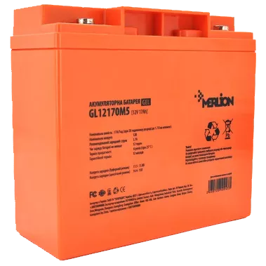 MERLION GL12170M5 17 A*год 12В гелева Свинцево-кислотна акумуляторна батарея