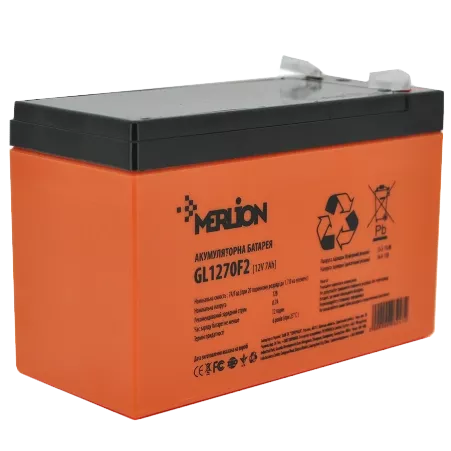 MERLION GL1270F2 7A*г 12В Свинцево-кислотна акумуляторна батарея