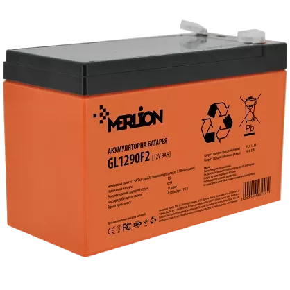 MERLION GL1290F2 9А•ч 12В Свинцево-кислотна акумуляторна батарея
