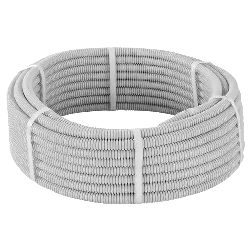 350Н сіра 25/19мм (100м) з протяжкою негорюча Труба гофрована