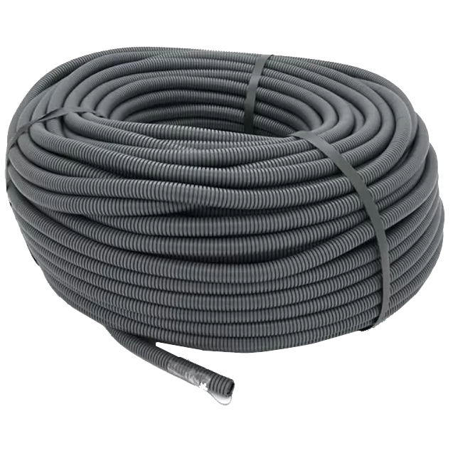 750Н 32/25мм бухта 50м гнучка з протяжкою негорюча Труба гофрована