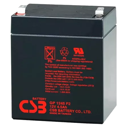CSB GP1245F2 12В 4.5А*г Акумуляторна батарея
