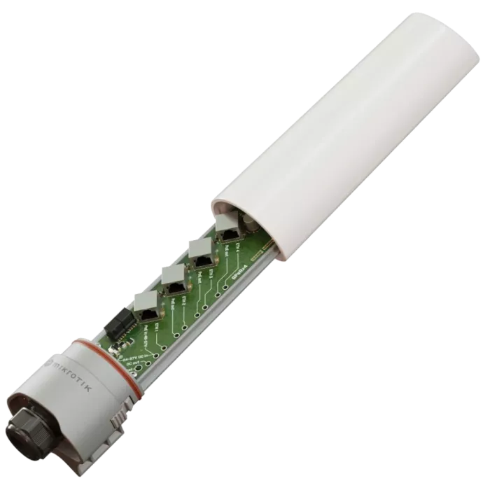 MikroTik GPeRx4 (GPER14i) гигабитный пассивный Ethernet репітер та PoE-спліттер