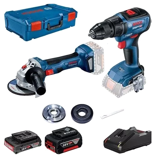 Bosch GSR 18В-50 + GWS 180-LI Шурупокрут-дриль + Шліфмашина кутова