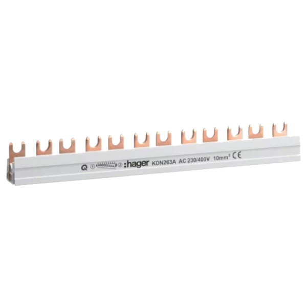 Hager KDN263A Шина фазна 2P 10мм2 12M