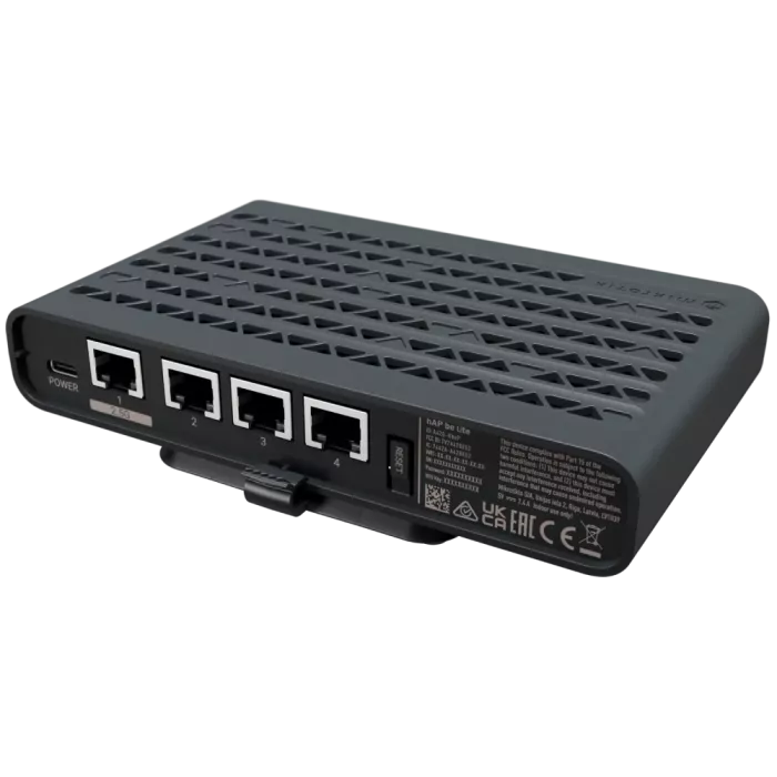 MikroTik hAP be lite (A42G-HbeP) Wi-Fi 7 BE3600 Маршрутизатор та точка доступу