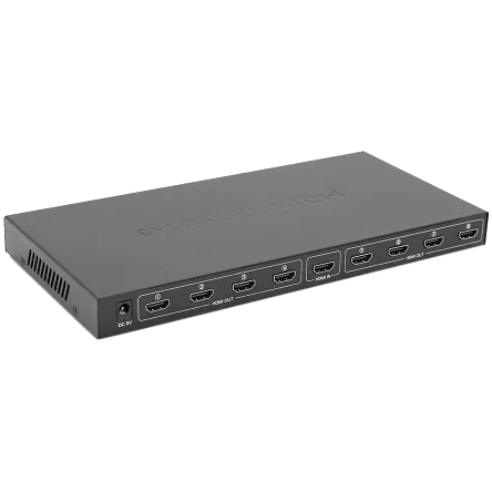 1=>8 порти 4K, 2K, 3D, 1080Р DC5V/2A Активний сплітер