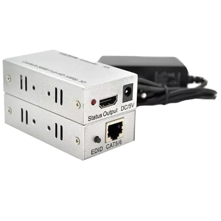 60м Одноканальный активный удлинитель HDMI-UTP
