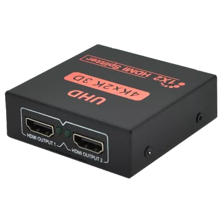 1=>2 порта 4K, 2K DC5V/2A Активний HDMI сплітер