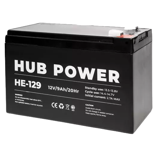 Hub Power HE-129 12V 9AH Акумуляторна батарея