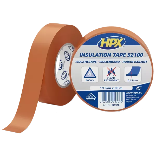 HPX IU1920 HPX52100 19мм х 20м Стрічка ПВХ ізоляційна