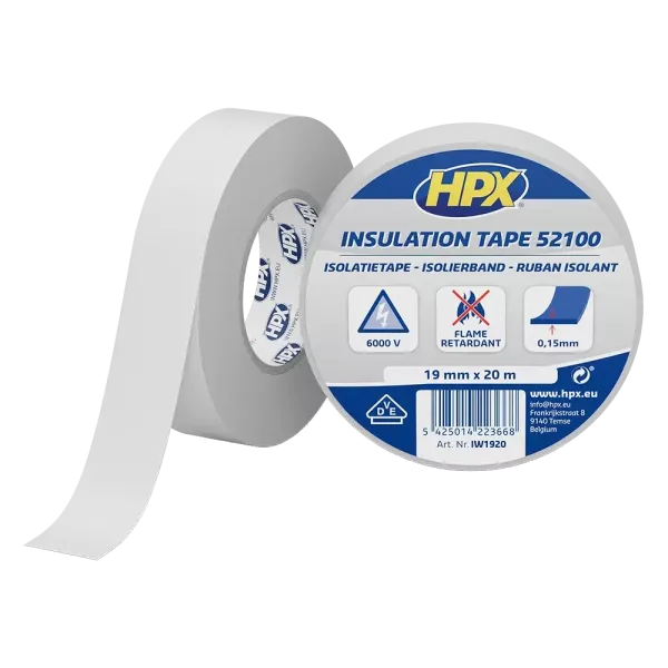HPX IW1920 HPX52100 19мм х 20м Стрічка ПВХ ізоляційна