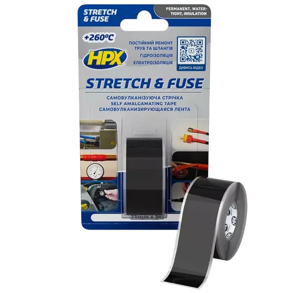 HPX SZ2503 Stretch&Fuse 25мм х 3м Стрічка силіконова вулканізуюча