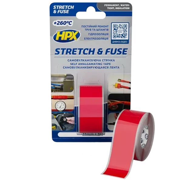 HPX SO2503 Stretch&Fuse 25мм х 3м Стрічка силіконова вулканізуюча
