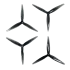 HQ 7.5X3.7X3 Props (2CW 2CCW/set) Пропелери