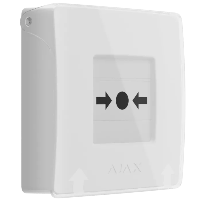 Ajax Manual Call Point (White) (8EU) ASP ручний бездротовий Сповіщувач