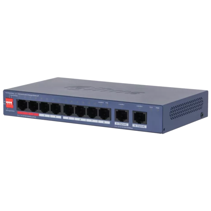 Dahua DH-CS4010-8GT-110-V2 PoE Комутатор 8 портів керований