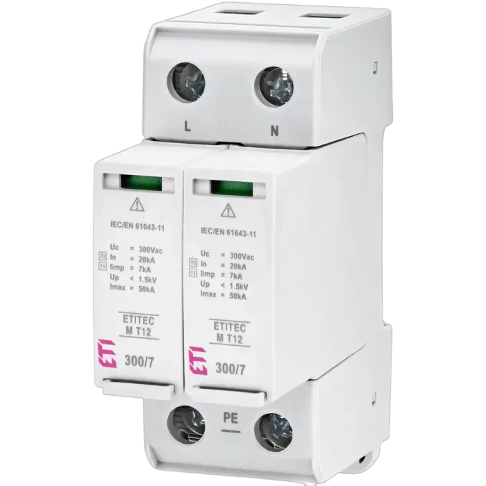 ETI TEC M T12 300/7 (2+0, 2p, TNC-S) 2440502 Ограничитель перенапряжения