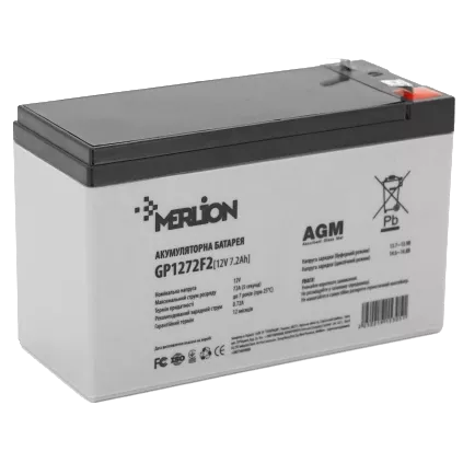 MERLION AGM GP1272F2 12V 7.2AH Акумуляторна батарея