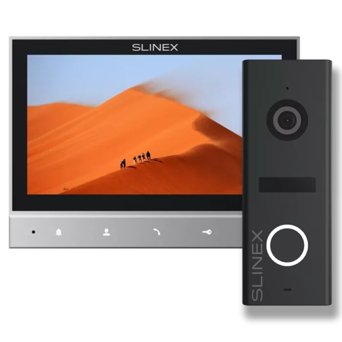 Slinex SK 7 Start (Slinex SK 7 grey + панель виклику ML-17HR graphite) Комплект відеодомофону
