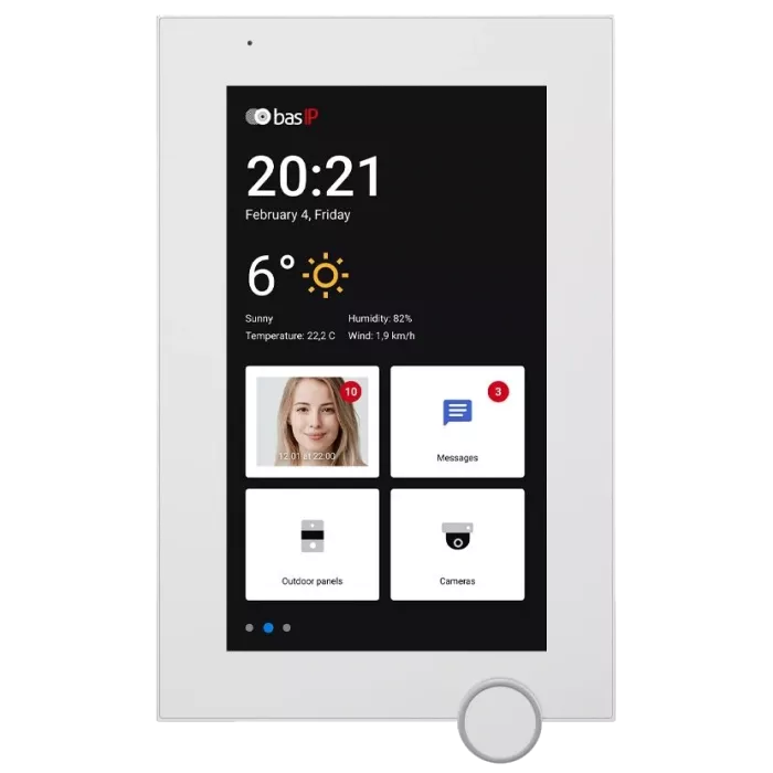 Bas-IP AZ-07LF white Android 7" Wi-Fi Відеодомофон