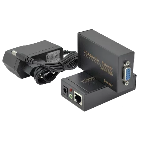 Cat5e / 6e 100м 1080P Активний подовжувач VGA сигналу