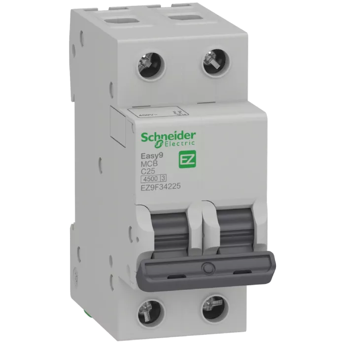 Schneider Electric EZ9, 2Р, 25А "С" Автоматический выключатель (АВ) Easy9