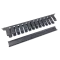 SN 19" 1U(80мм)-9005 Кабельный организатор