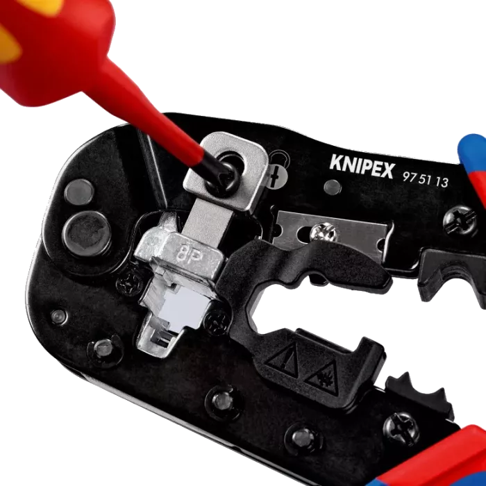 KNIPEX 97 51 13 Western RJ45 Прес-кліщі для штекерів