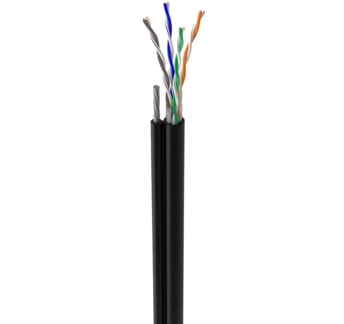 Ritar КНПт UTP (4*2*0.5) 4p 24 AWG (CCA) ПВХ+ПЭ трос 1мм Кабель