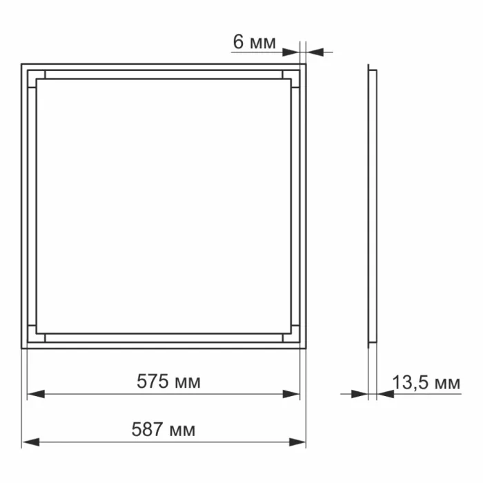 VIDEX ART 40Вт 4100K LED панель
