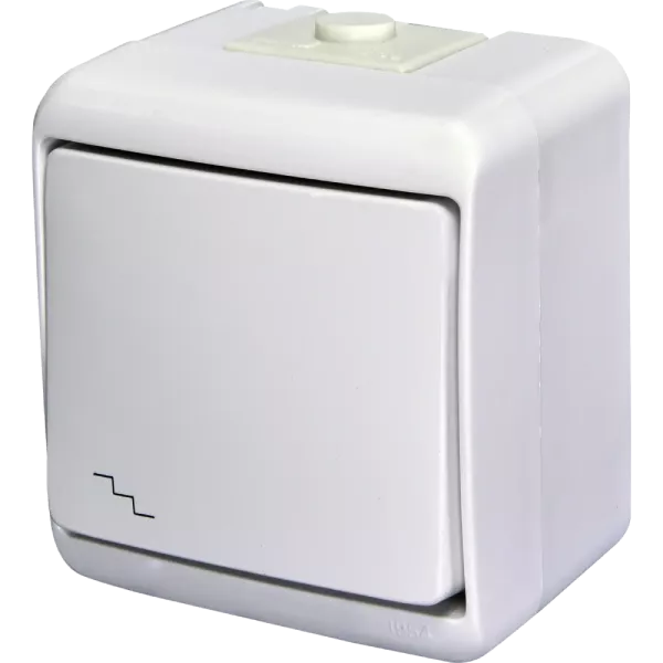 ETI Hermetics 4668002 Вимикач прохідний накладний, білий, IP 54