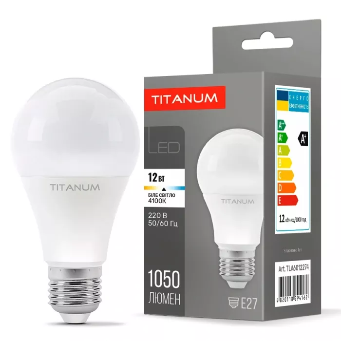 TITANUM A60 12W E27 4100K 220V LED лампа