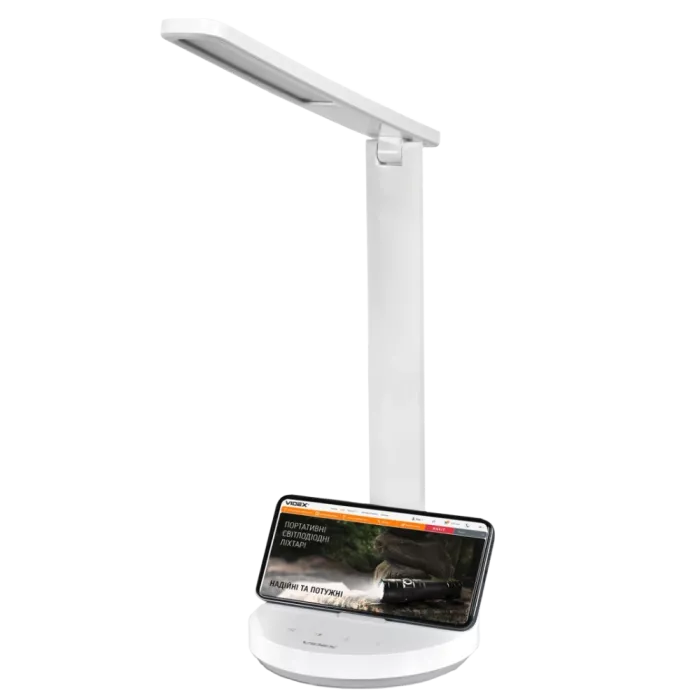 VIDEX VL-TF16W 5W 1800-5000K LED лампа настільна з акумулятором