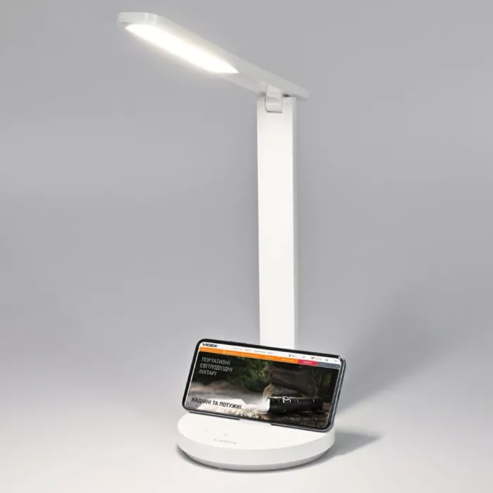 VIDEX VL-TF16W 5W 1800-5000K LED лампа настільна з акумулятором