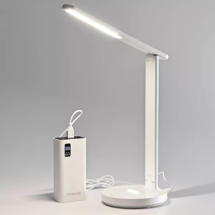 VIDEX VL-TF16W 5W 1800-5000K LED лампа настільна з акумулятором