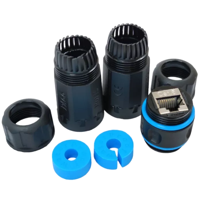 RJ45-RJ45 STP Водонепроницаемый соединитель IP68 кат. 6
