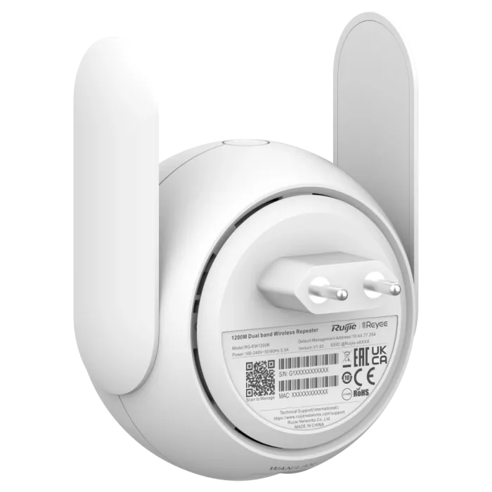 Ruijie RG-EW1200R Дводіапазонний розширювач Mesh Wi-Fi