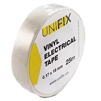 UNIFIX ETU-25W Изоляционная лента бела 0.17х18мм25м