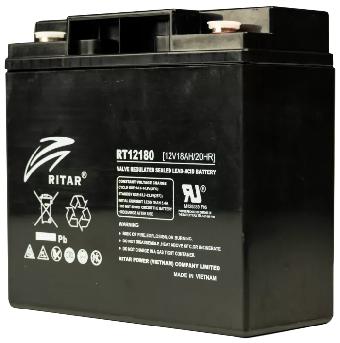 Ritar RT12180 18А*г 12В Свинцево-кислотна акумуляторна батарея