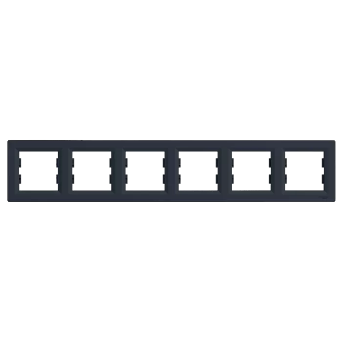 Schneider Electric EPH5800671 Asfora Рамка 6 постів антрацит горизонтальна